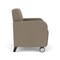 Lesro Siena Lounge Reception Wide Guest Chair with Front Casters, Black Wood Back Legs, MD Farro Upholstery SN1201 - alternate 3